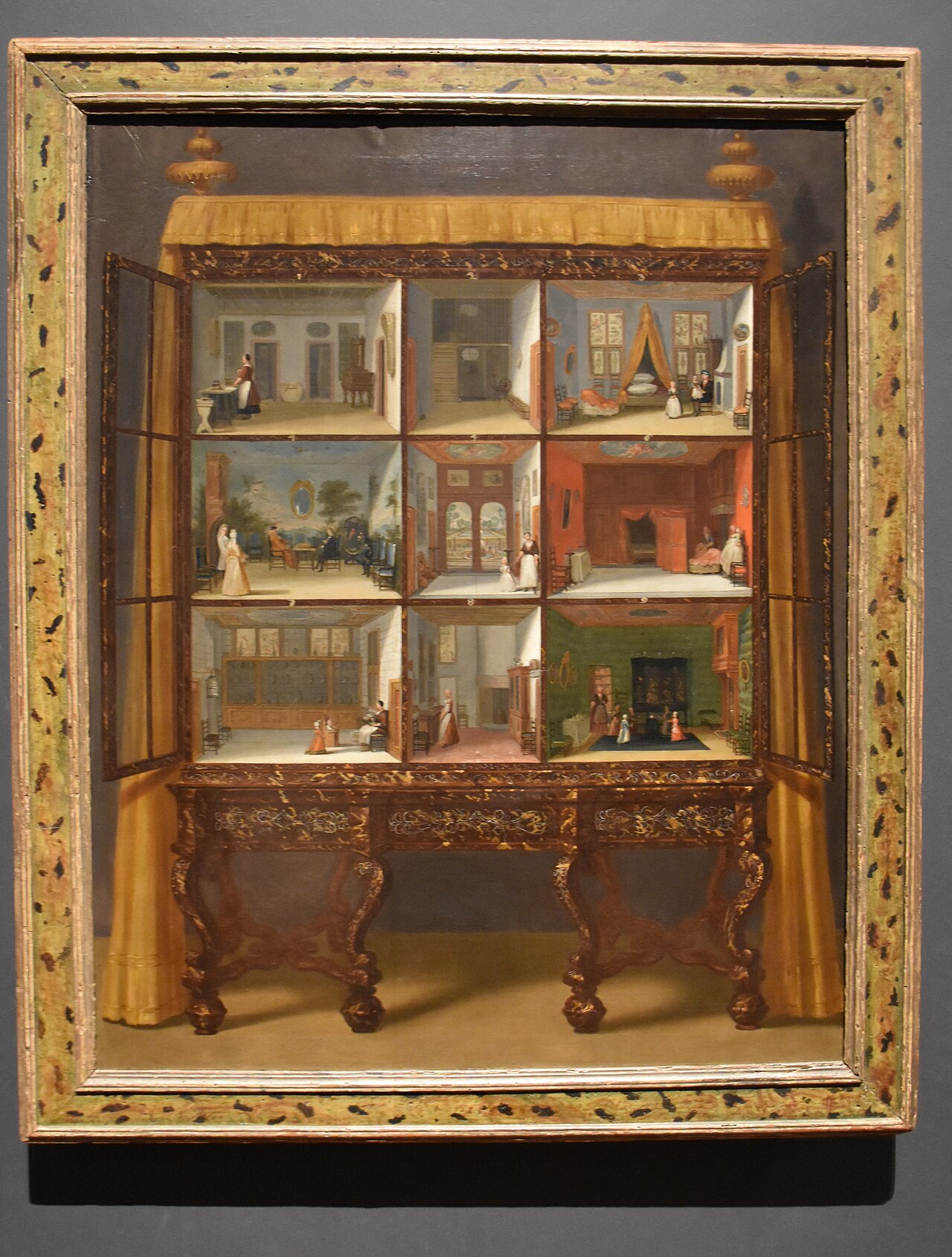 Petronella Oortman's miniature house, c. 1686, on the first floor of the Rijksmuseum.