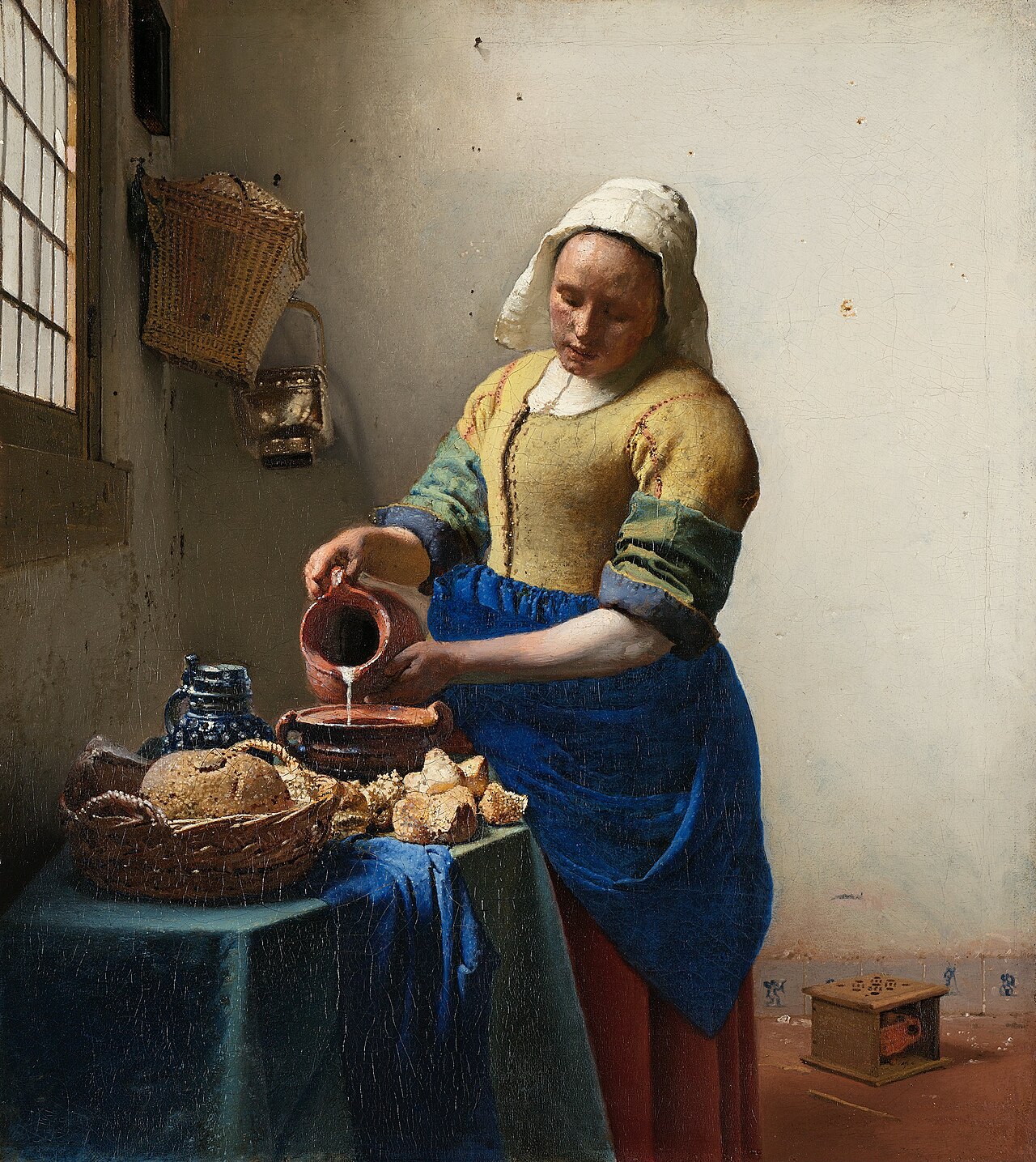 The Milkmaid by Johannes Vermeer, c. 1660.